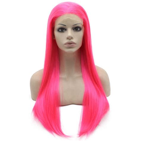 Long Pink Wig Pink Cosplay Wig