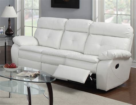 This love seat is great for many living spaces, including the living room, a family room cut back your this white and blue floral small loveseat by christopher knight will add spice to any room you place it in. White Leather Reclining Sofa | Smalltowndjs.com