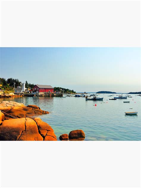 Stonington Maine Poster By Fauselr Redbubble