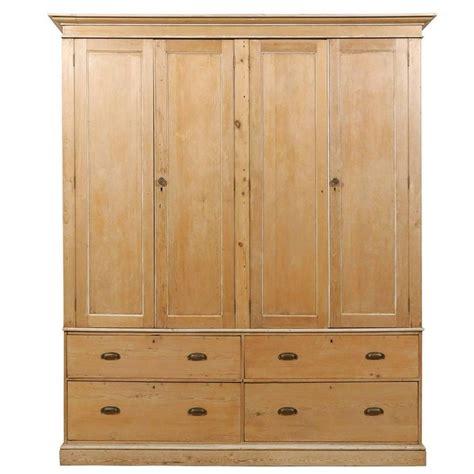 English Large Size Natural Wood Storage Cabinet Wdrawers Cleanly