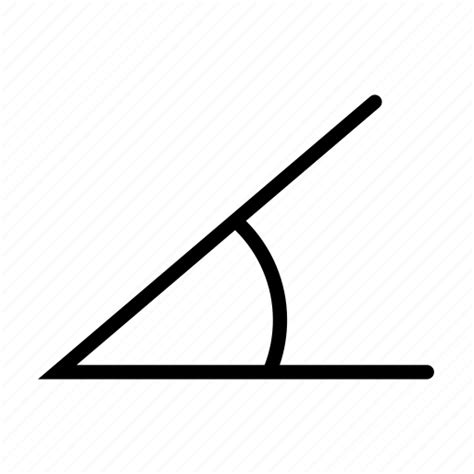 Acute Angle Arris Degrees Geometry Math Right Angle Icon