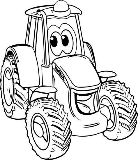 Veselé Traktorové Omalovánky K Vytisknutí A Online