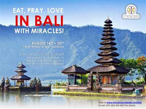 Bali Spiritual Retreat With Miracles August 2015 By Miracles Wellness