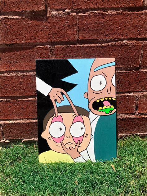 Rick And Morty Mini Canvas Art Cute Canvas Paintings Canvas