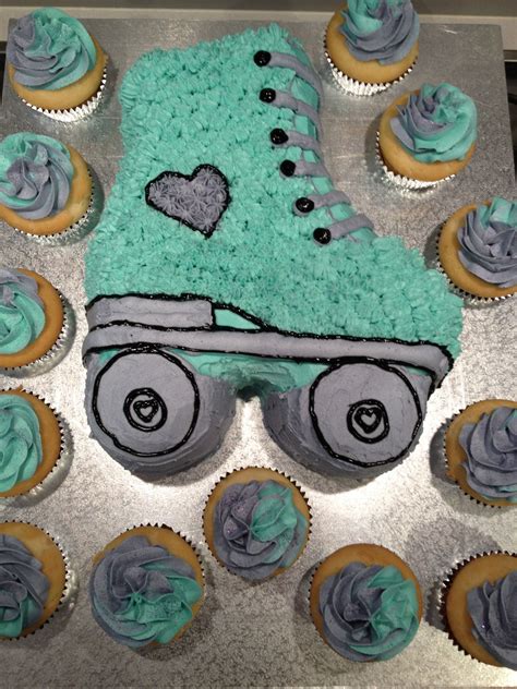 Roller Skate Birthday Cake With Vanilla Buttercream Skate Birthday