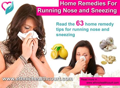 Sometimes you'll have nasal congestion along with your runny nose, but not always. Home Remedies For Respiratory Allergies like Running Nose ...
