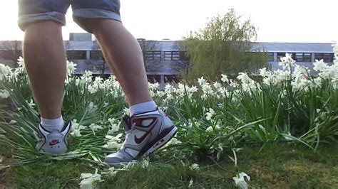 Nike Air Max 90 95 Jordan Flight And Fila Disruptor Walk Stomp And Trample Trough Flowers