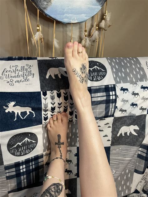 who doesn t love a pair of tattooed silky sexy feet up on the head board of the bed ️🔥 fun