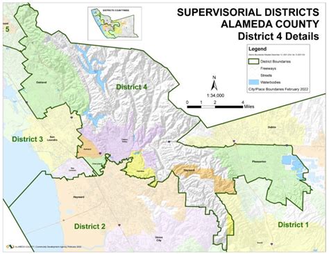 District Map District 4 Board Of Supervisors Alameda County