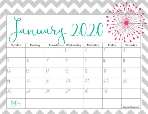 Take Free Pretty Printable Calendars 2020 Calendar Printables Free Blank