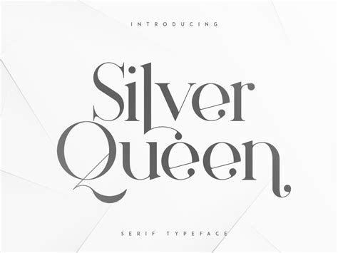 Silver Queen - Serif Typeface in 2021 | Typeface, Serif typeface, Serif