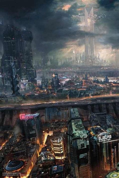 Cyberpunk City Futuristic City Cyberpunk City Sci Fi