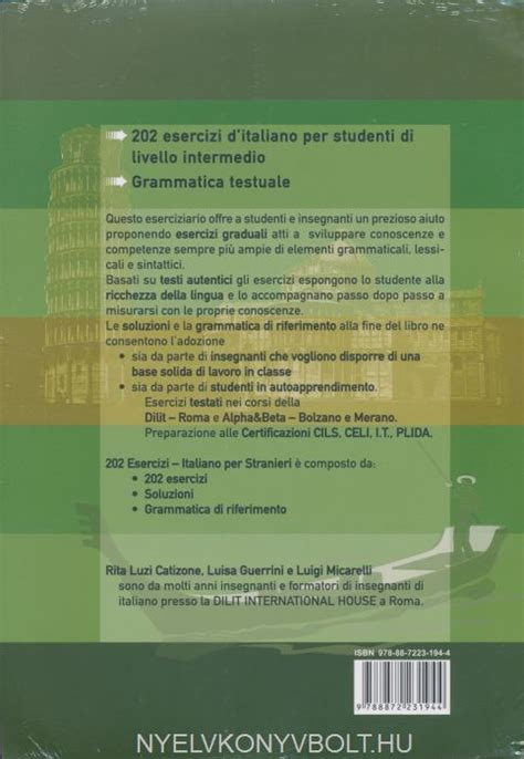 Soluzioni Esercizi Language For Life B1 - Italiano per Stranieri 202 Esercizi con Soluzioni e Grammatica di
