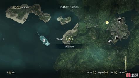 Maroon Hideout Maps And Treasure Locations Freedom Cry Assassin S Creed Iv Black Flag