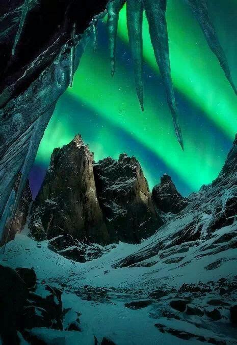 Beautiful Northern Lights Scenery Photo
