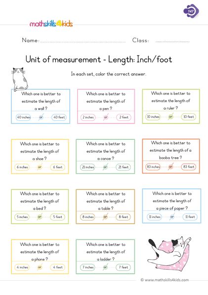 First Grade Measurement Worksheets And Printables Comparing Length