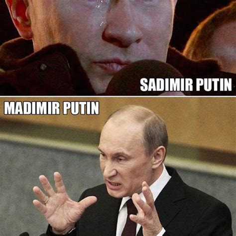 The sleeping bear has been awoken russian supporters come out in numbers chanting putin is a killer v.redd.it/9as36dm3nqu61. Putin on the Glasses: 6 Putin Memes to Make You Laugh
