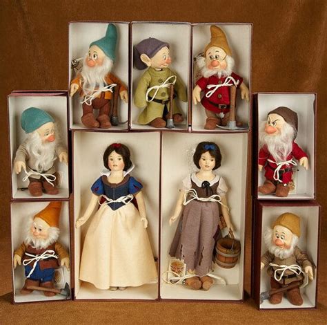 Set Snow White And Seven Dwarves By Rjohn Wright Two Variations Of