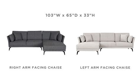 Renata Chaise Sectional Sectionals Scandinavian Designs With