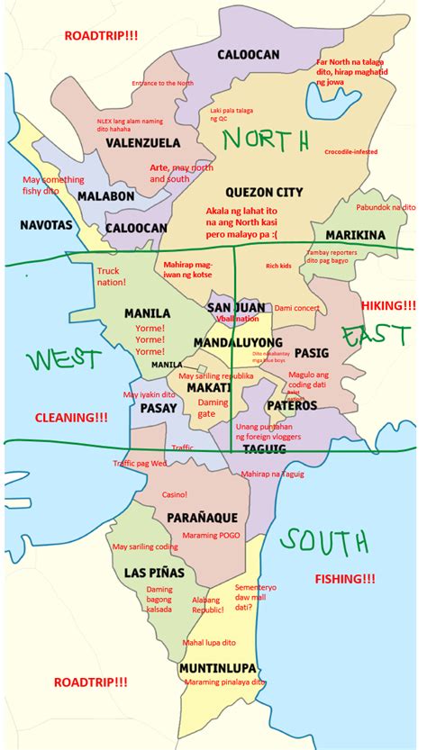 Our Version Of Metro Manila Map