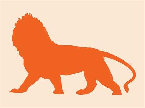 Walking Lion Vector Art And Graphics