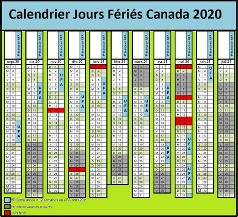 Calendrier 2020 Canada Avec Jours Fériés Pdf Calendrier 2022
