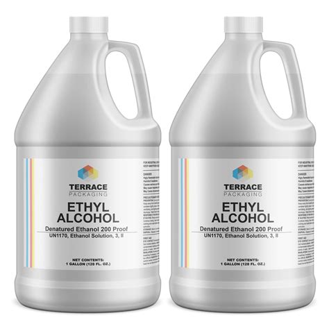 Buy Ethanol Alcohol 95 Ethyl Alcohol 2 Gallon High Purity