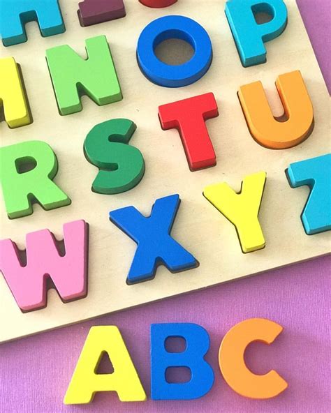 Xandra Gutierrez On Instagram “chunky Wood Alphabet Puzzles Are So
