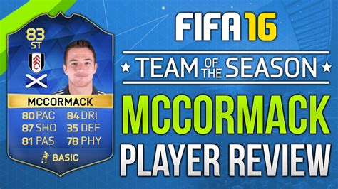 Unlike what happens with the toty, in the tots the players are chosen by their performances in the season and not for the full year. FIFA 16 TOTS MCCORMACK REVIEW (83) FIFA 16 Ultimate Team ...