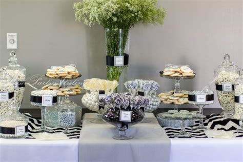 Grey Black White And Chevron Grand Opening Event Party Ideas Photo 16