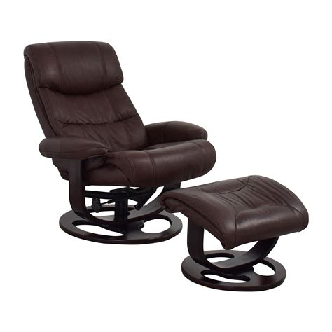 Recliner chairs can be got in numerous materials, which include faux leather. 59% OFF - Macy's Macy's Aby Brown Leather Recliner Chair ...
