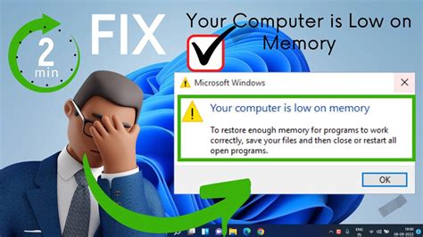 Your Computer Is Low On Memory Windows Fixed Low Memory Issue Youtube