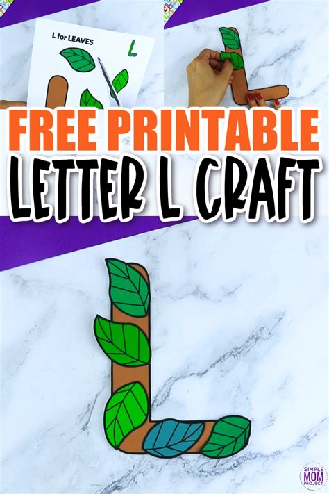 Free Printable Letter L Craft Template Simple Mom Project