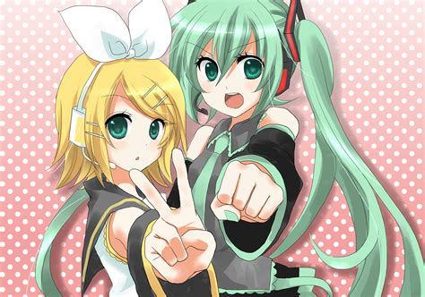 Imagen Hatsune Miku And Rin Kagamine By Vocaloid Redlight D820mac