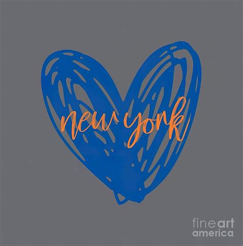 New York Heart Painting By Davis Eleanor Pixels