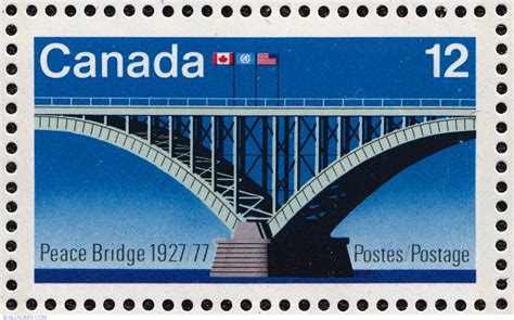 12¢ Peace Bridge 1927 1977 Infrastructure Canada Stamp 4126