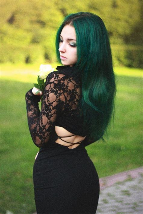 Dark Green Hair Daughter Of The Sun