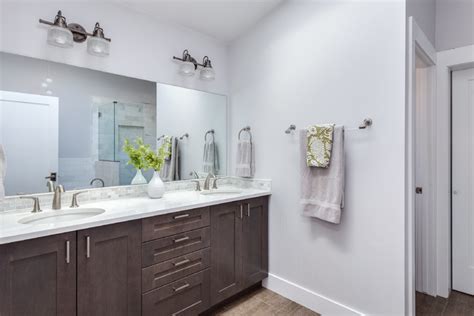 White Shaker Style Bathroom Renovation Project Denver Colorado