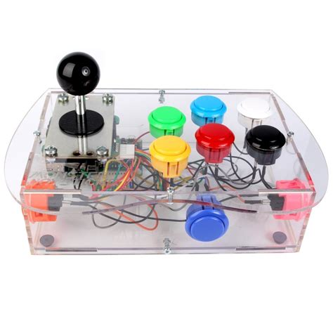 Clear Deluxe Arcade Controller Kit For Raspberry Pi Classic