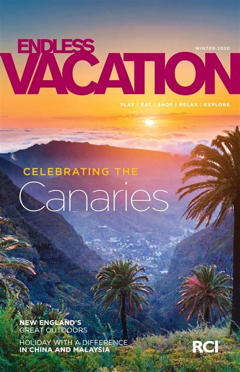 Rci Endless Vacation Magazine Winter 2020 Issue European English By