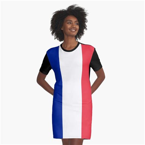 France Flag Bastille Day Graphic T Shirt Dress By Gpsapparel French Flag France Flag English