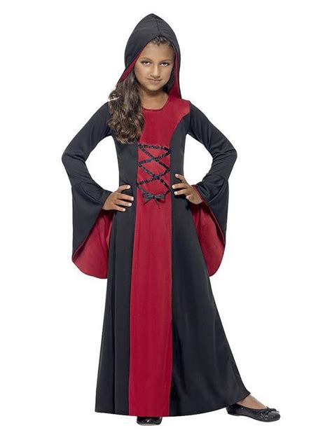 Girls Hooded Vampiress Child Costume