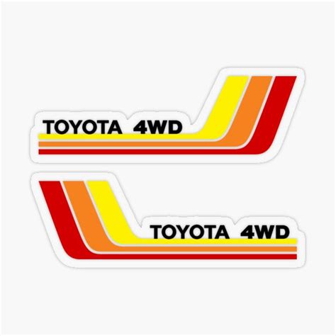 Learn About Vintage Toyota Decals Super Cool In Daotaonec