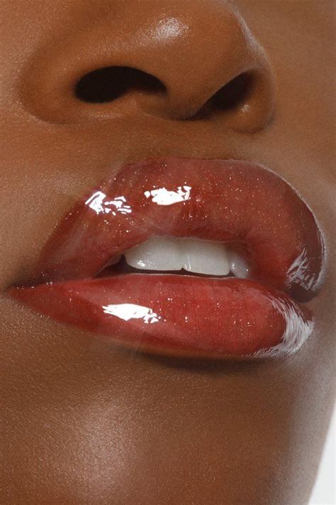 Black Girl Luxury Glossy Lips Makeup Vampy Lips Kissable Lips Winter Lip Color Winter Lips