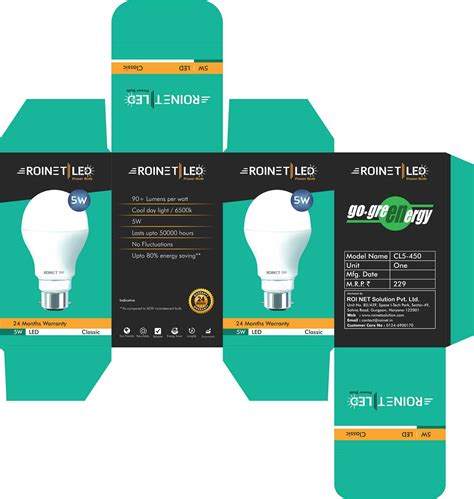 Led Bulb Packaging Behance Behance