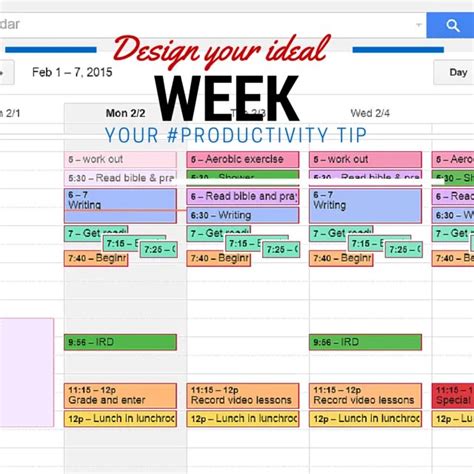 My Top Time Management Tips Plan Your Ideal Week Coolcatteacher
