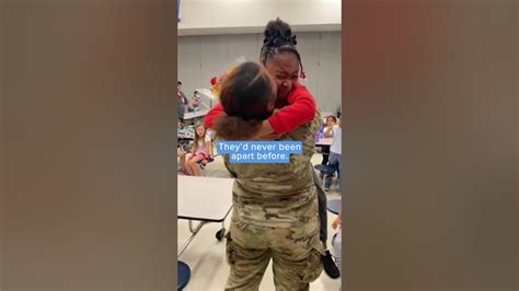 Soldier Mom Surprises Daughter At School After 6 Months Militarykind Shorts Youtube