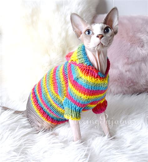 Sphynx Clothes Sphynx Sweater Cat Clothes Cat Sweater
