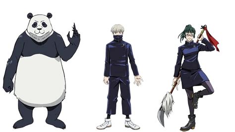 Jujutsu Kaisen Anime Character Designs Revealed Panda Maki And Toge