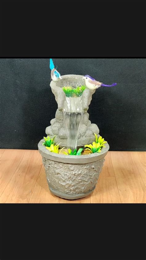 Beautiful Table Top Water Fountain Making At Home 😊👌 Fountain